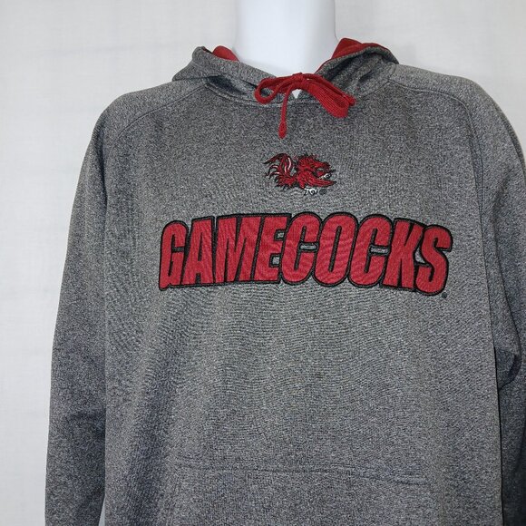USC Gamecocks Hoodie- Embroidered Logo - Kangaroo Pocket - Men's Size Medium - Picture 5 of 12